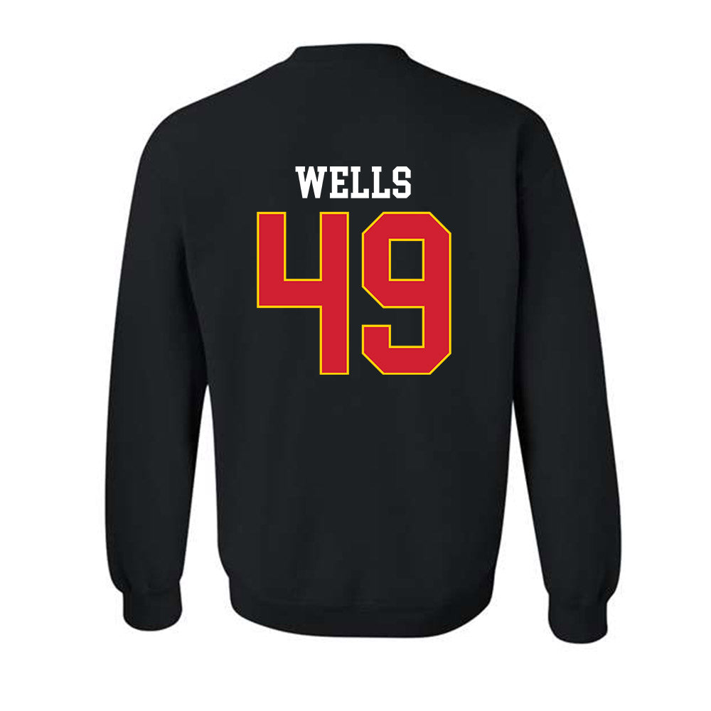 Maryland - NCAA Football : Chris Wells - Classic Shersey Crewneck Sweatshirt-1