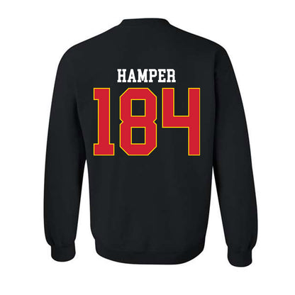 Maryland - NCAA Wrestling : Landon Hamper - Classic Shersey Crewneck Sweatshirt-1