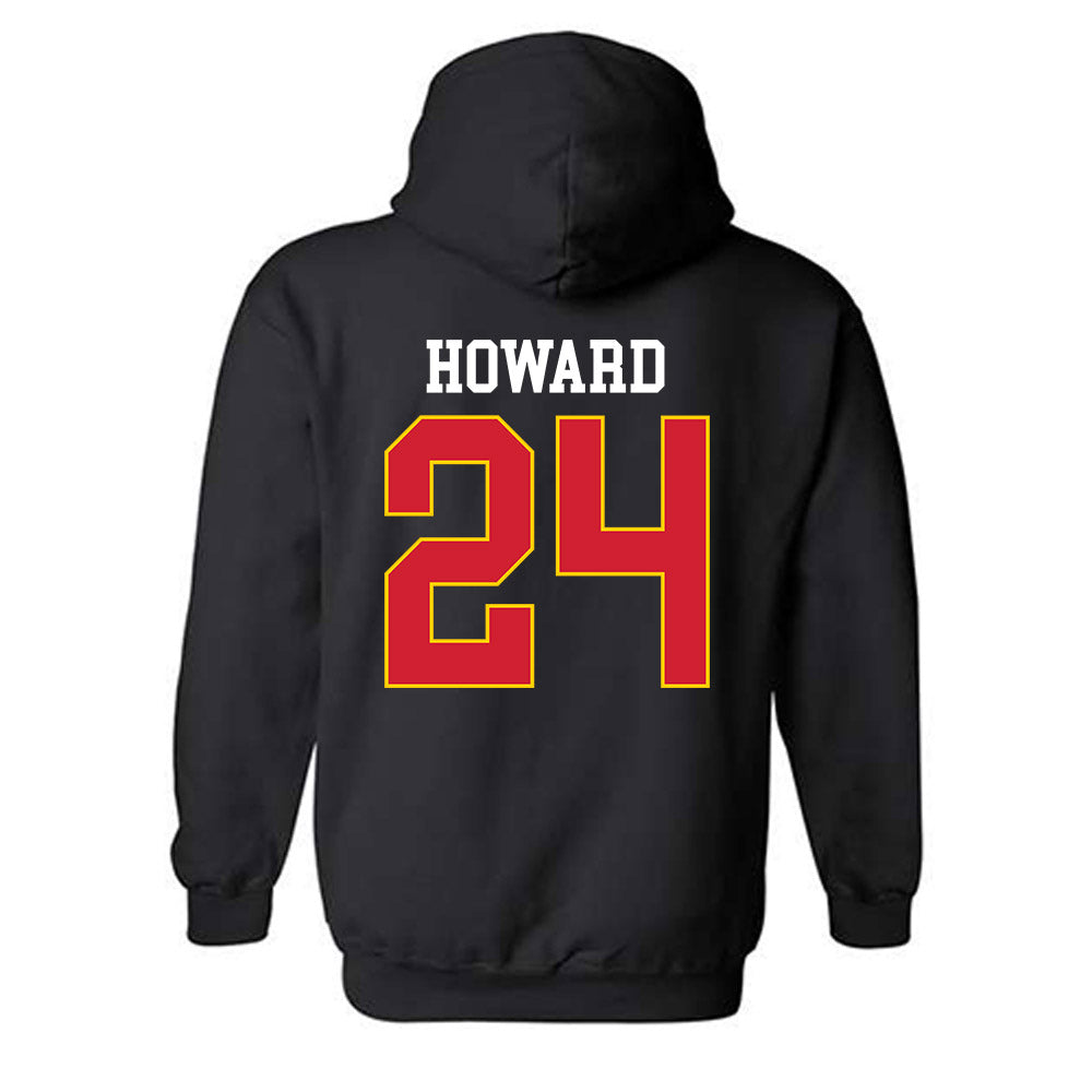 Maryland - NCAA Football : Iverson Howard - Classic Shersey Hooded Sweatshirt-1