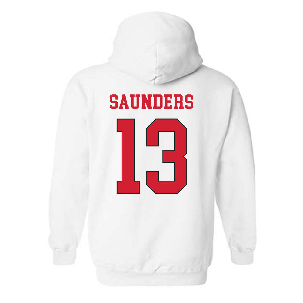Maryland - NCAA Men's Basketball : Elijah Saunders - Classic Shersey Hooded Sweatshirt-1