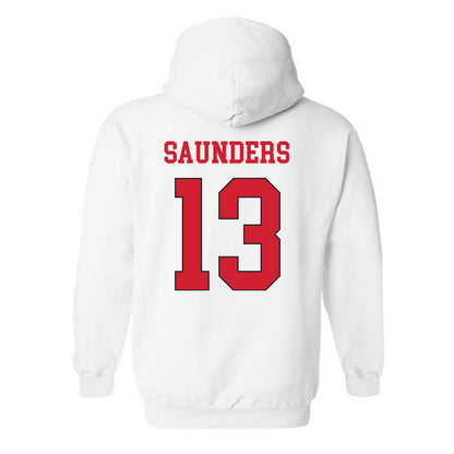 Maryland - NCAA Men's Basketball : Elijah Saunders - Classic Shersey Hooded Sweatshirt-1