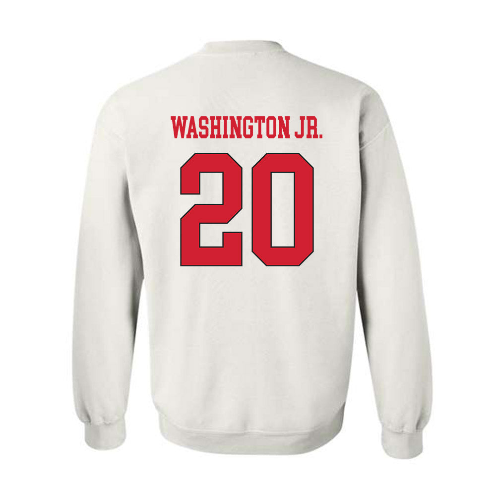 Maryland - NCAA Football : Ontario Washington Jr. - Classic Shersey Crewneck Sweatshirt-1
