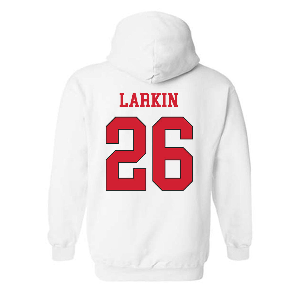 Maryland - NCAA Men's Lacrosse : AJ Larkin - Classic Shersey Hooded Sweatshirt-1