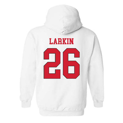 Maryland - NCAA Men's Lacrosse : AJ Larkin - Classic Shersey Hooded Sweatshirt-1