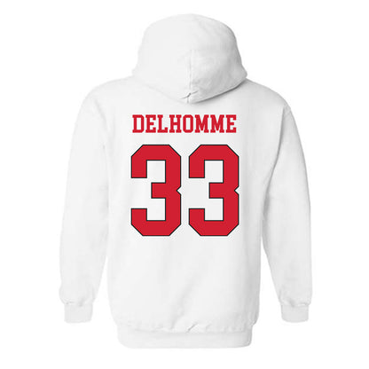 Maryland - NCAA Football : Messiah Delhomme - Classic Shersey Hooded Sweatshirt-1