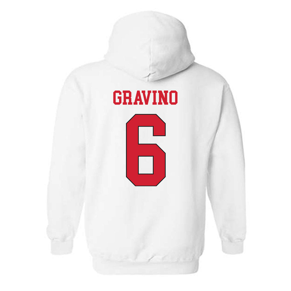 Maryland - NCAA Men's Lacrosse : Thomas Gravino - Classic Shersey Hooded Sweatshirt-1
