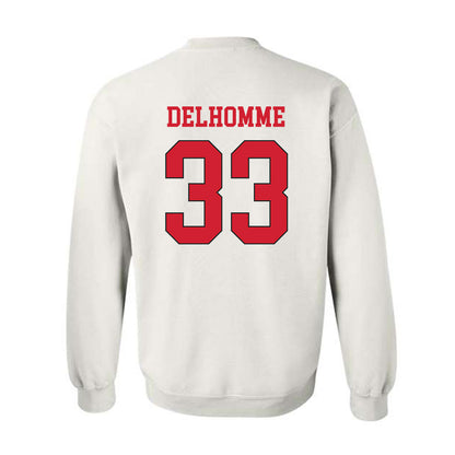 Maryland - NCAA Football : Messiah Delhomme - Classic Shersey Crewneck Sweatshirt-1