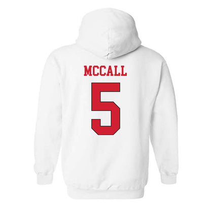 Maryland - Men's Basketball Alumni : Calvin McCall - Classic Shersey Hooded Sweatshirt-1
