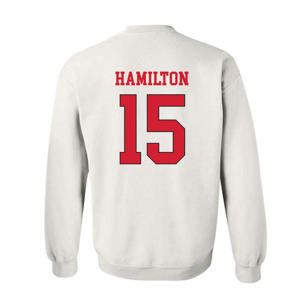 Maryland - NCAA Football : Jackson Hamilton - Classic Shersey Crewneck Sweatshirt-1