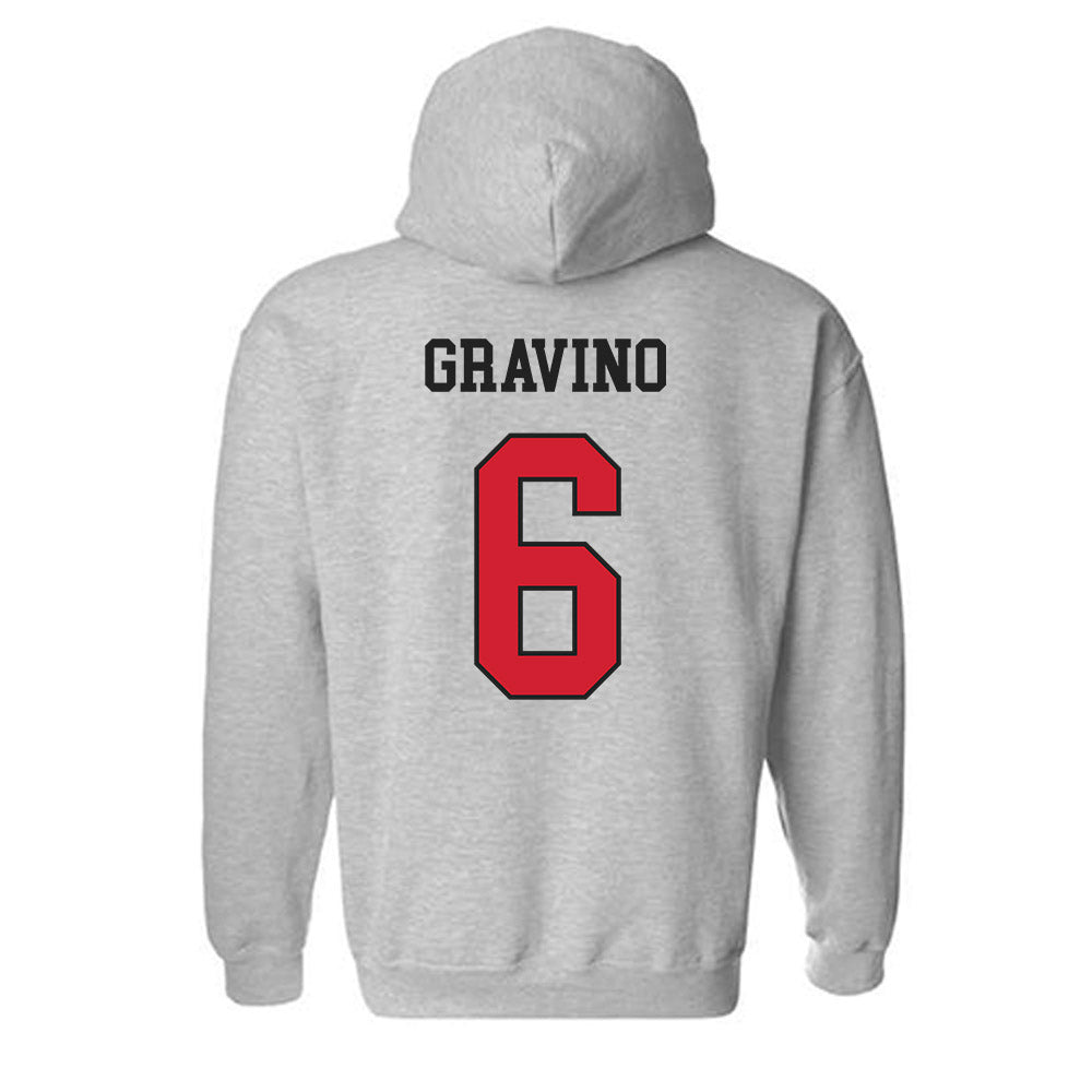 Maryland - NCAA Men's Lacrosse : Thomas Gravino - Classic Shersey Hooded Sweatshirt-1