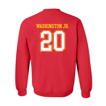Maryland - NCAA Football : Ontario Washington Jr. - Sports Shersey Crewneck Sweatshirt-1
