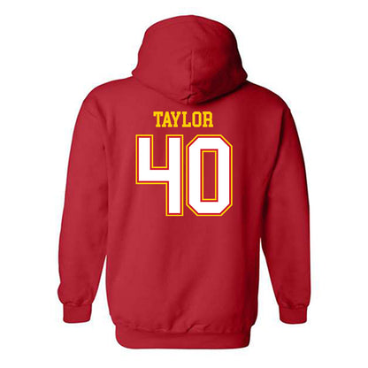 Maryland - NCAA Football : Nahsir Taylor - Sports Shersey Hooded Sweatshirt-1