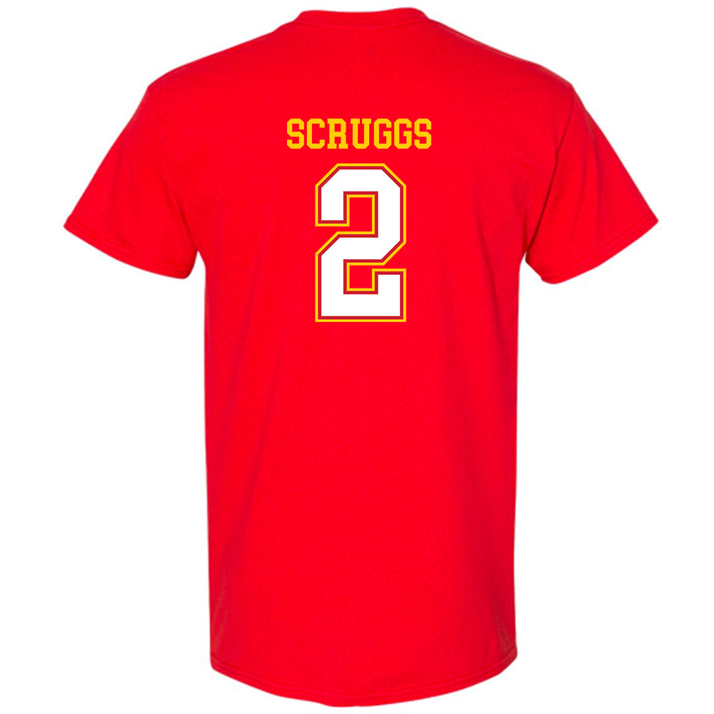 Maryland - NCAA Football : Lavain Scruggs - Sports Shersey T-Shirt-1