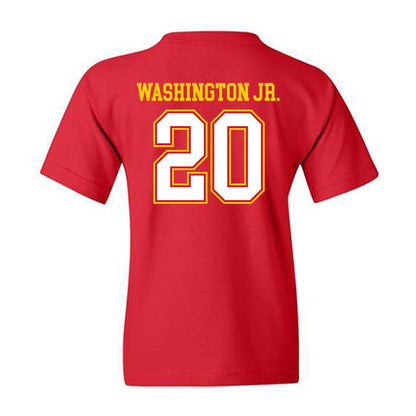 Maryland - NCAA Football : Ontario Washington Jr. - Sports Shersey Youth T-Shirt-1