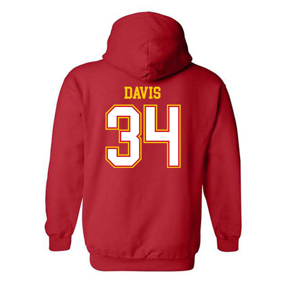Maryland - undefined : Jianni Davis - Sports Shersey Hooded Sweatshirt-1