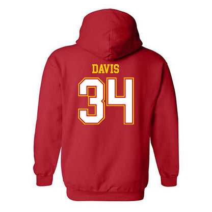 Maryland - undefined : Jianni Davis - Sports Shersey Hooded Sweatshirt-1