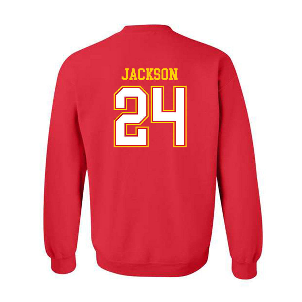 Maryland - NCAA Football : Amari Jackson - Sports Shersey Crewneck Sweatshirt-1