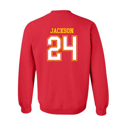 Maryland - NCAA Football : Amari Jackson - Sports Shersey Crewneck Sweatshirt-1