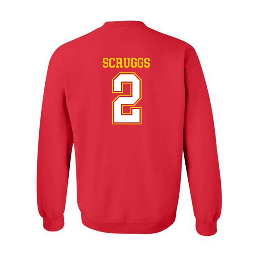 Maryland - NCAA Football : Lavain Scruggs - Sports Shersey Crewneck Sweatshirt-1