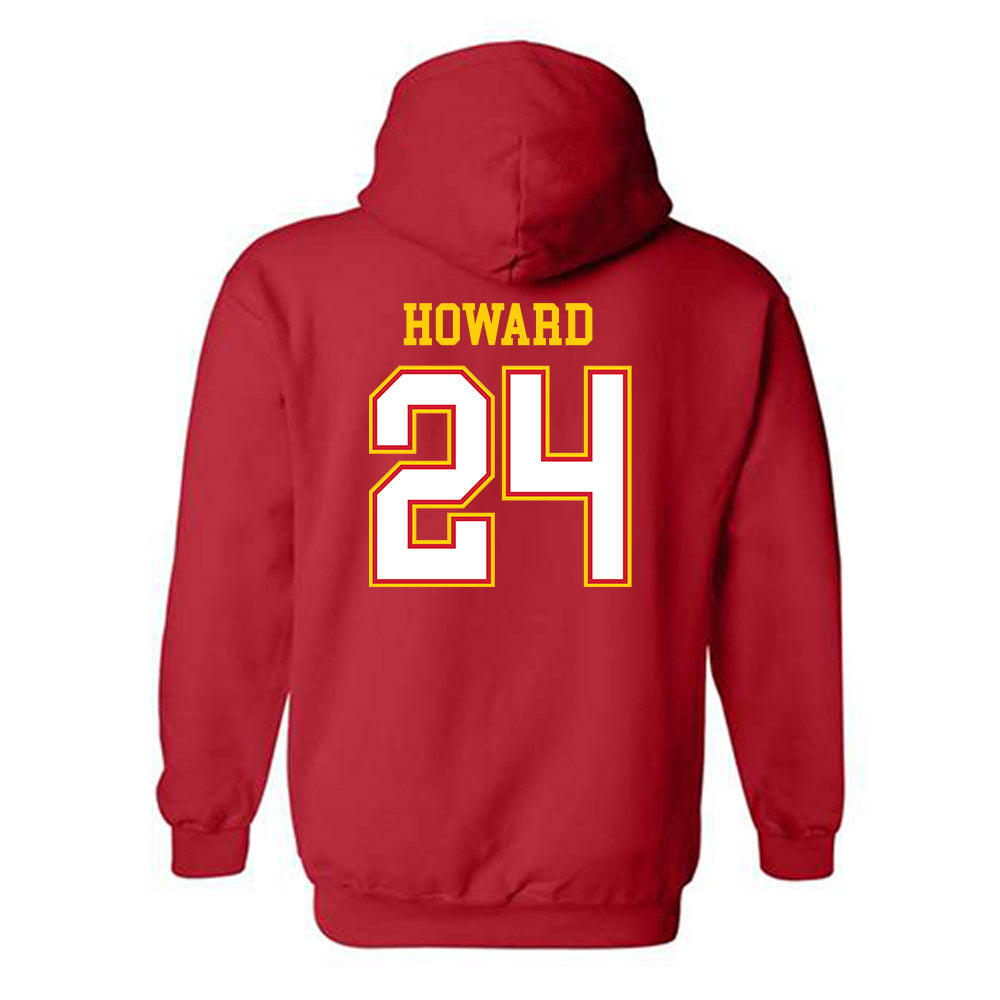 Maryland - NCAA Football : Iverson Howard - Sports Shersey Hooded Sweatshirt-1