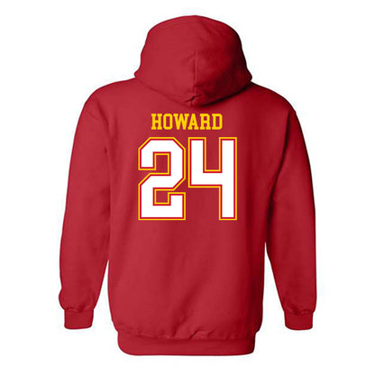 Maryland - NCAA Football : Iverson Howard - Sports Shersey Hooded Sweatshirt-1