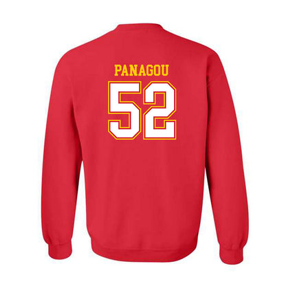 Maryland - undefined : Jon Panagou - Sports Shersey Crewneck Sweatshirt-1