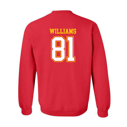 Maryland - NCAA Football : Javonte Williams - Sports Shersey Crewneck Sweatshirt-1