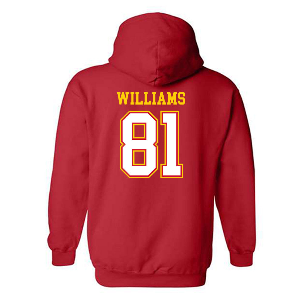 Maryland - NCAA Football : Javonte Williams - Sports Shersey Hooded Sweatshirt-1