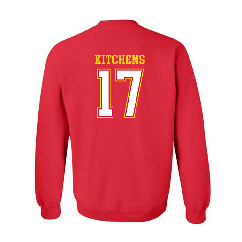 Maryland - NCAA Football : Jayden Kitchens - Sports Shersey Crewneck Sweatshirt-1