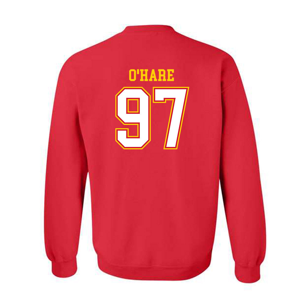 Maryland - undefined : Luke O'Hare - Sports Shersey Crewneck Sweatshirt-1