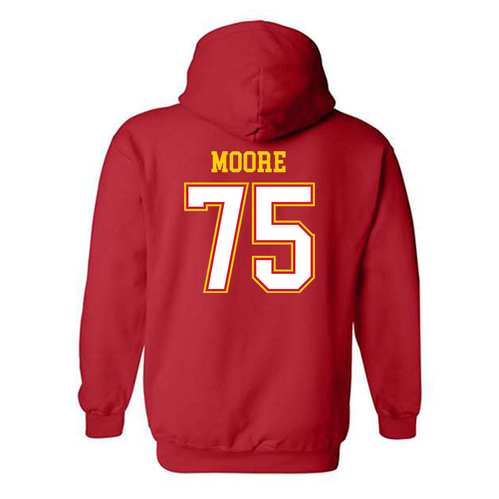 Maryland - NCAA Football : Dayjon Moore - Sports Shersey Hooded Sweatshirt-1