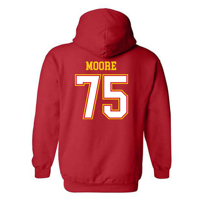 Maryland - NCAA Football : Dayjon Moore - Sports Shersey Hooded Sweatshirt-1