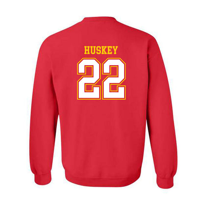Maryland - NCAA Football : Jalen Huskey - Sports Shersey Crewneck Sweatshirt-1
