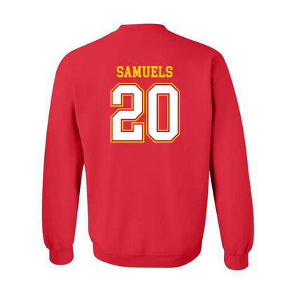 Maryland - NCAA Football : DJ Samuels - Sports Shersey Crewneck Sweatshirt-1