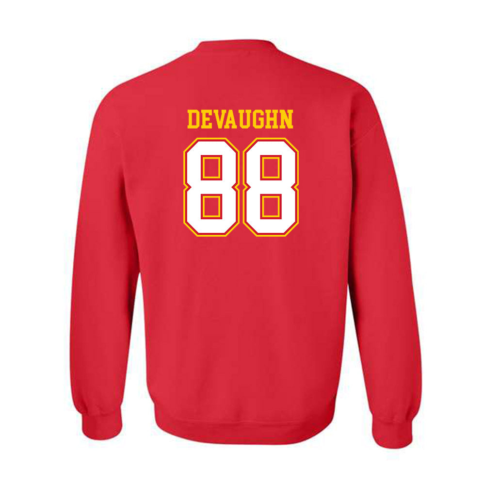 Maryland - NCAA Football : Justin DeVaughn - Sports Shersey Crewneck Sweatshirt-1