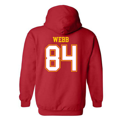 Maryland - NCAA Football : Kaleb Webb - Sports Shersey Hooded Sweatshirt-1