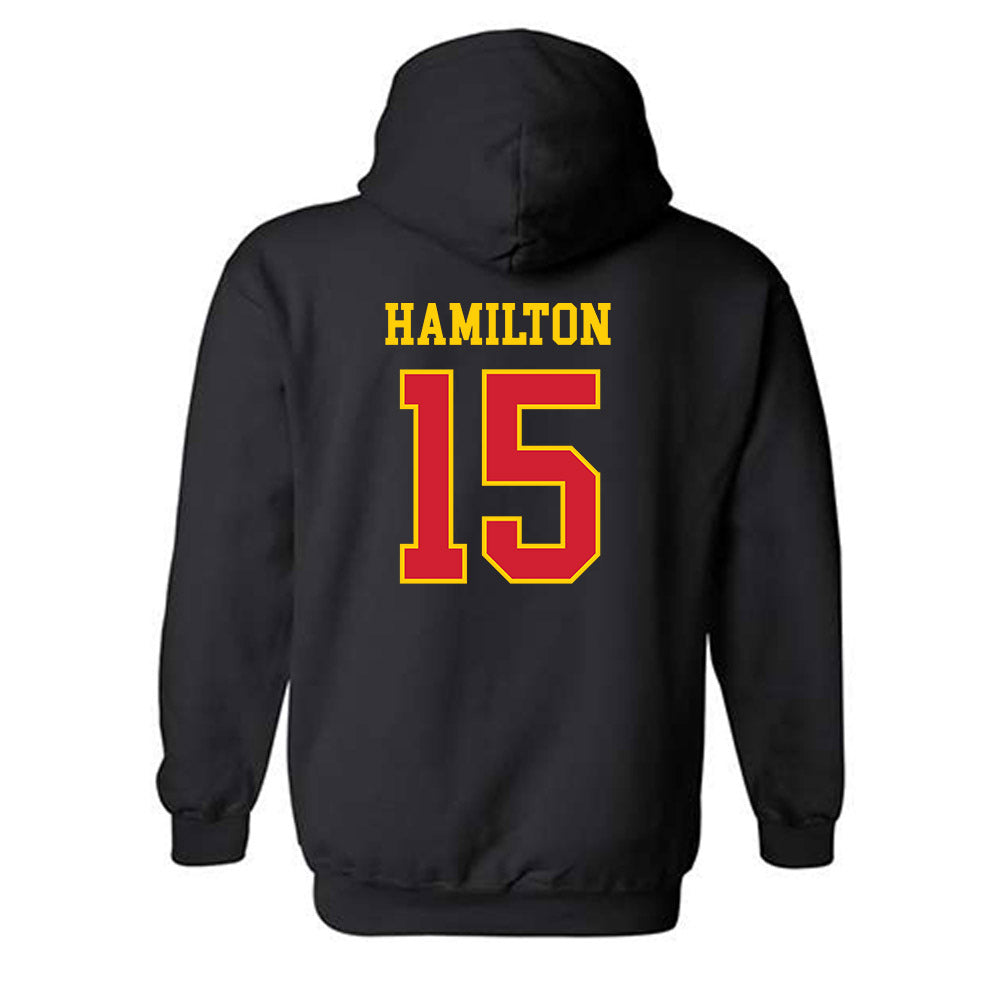 Maryland - NCAA Football : Jackson Hamilton - Sports Shersey Hooded Sweatshirt-1