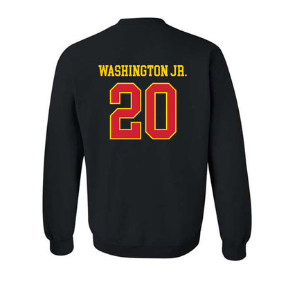 Maryland - NCAA Football : Ontario Washington Jr. - Sports Shersey Crewneck Sweatshirt-1