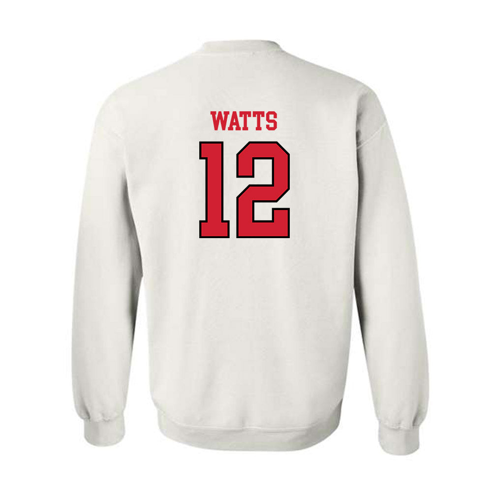 Maryland - NCAA Men's Basketball : Isaiah Watts - Sports Shersey Crewneck Sweatshirt-1
