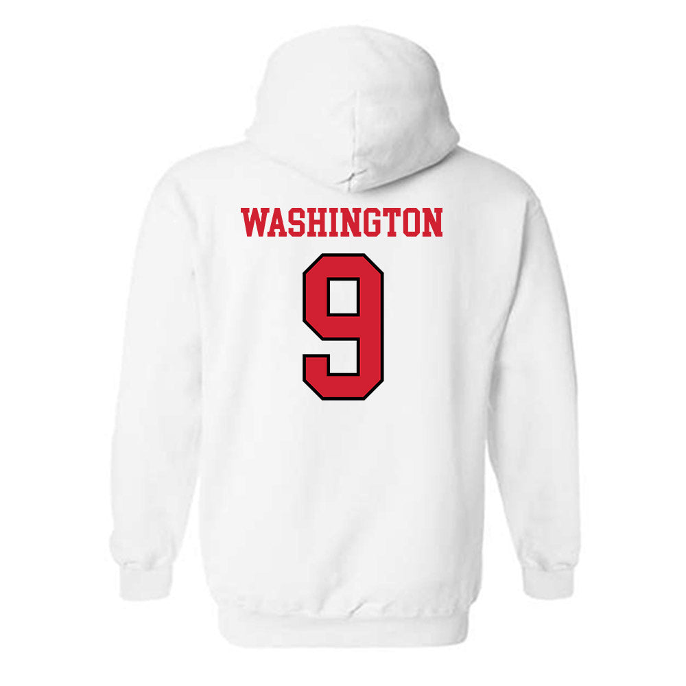 Maryland - NCAA Men's Basketball : Solomon Washington - Sports Shersey Hooded Sweatshirt-1
