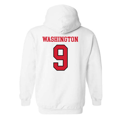 Maryland - NCAA Men's Basketball : Solomon Washington - Sports Shersey Hooded Sweatshirt-1