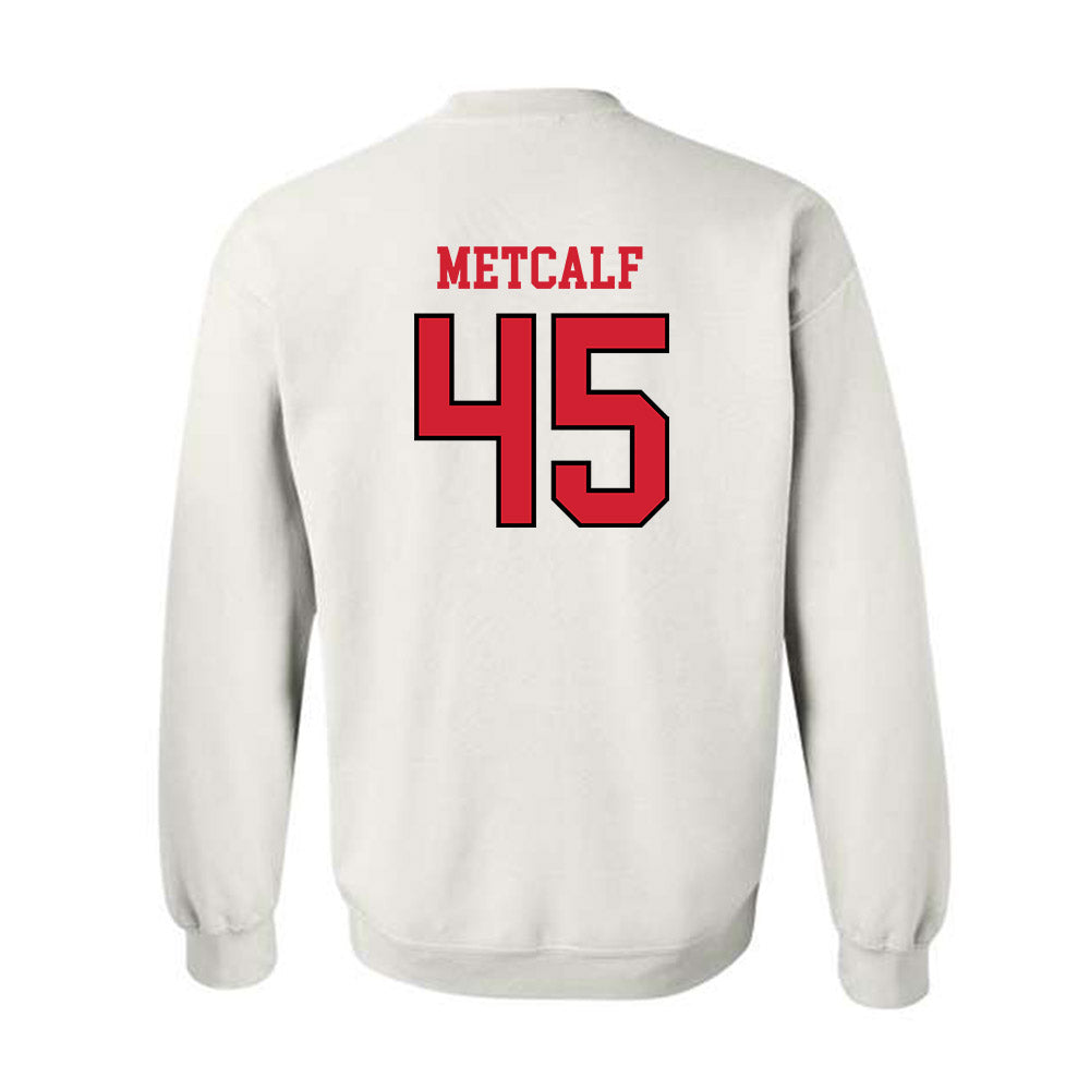 Maryland - NCAA Men's Basketball : Collin Metcalf - Sports Shersey Crewneck Sweatshirt-1