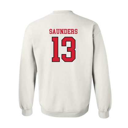 Maryland - NCAA Men's Basketball : Elijah Saunders - Sports Shersey Crewneck Sweatshirt-1