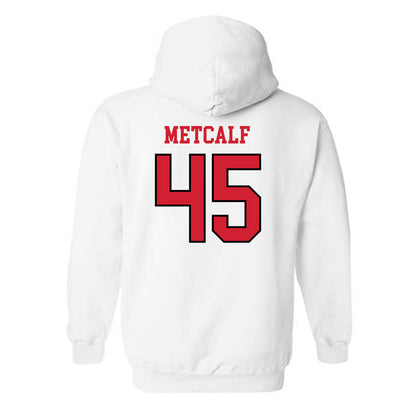 Maryland - NCAA Men's Basketball : Collin Metcalf - Sports Shersey Hooded Sweatshirt-1