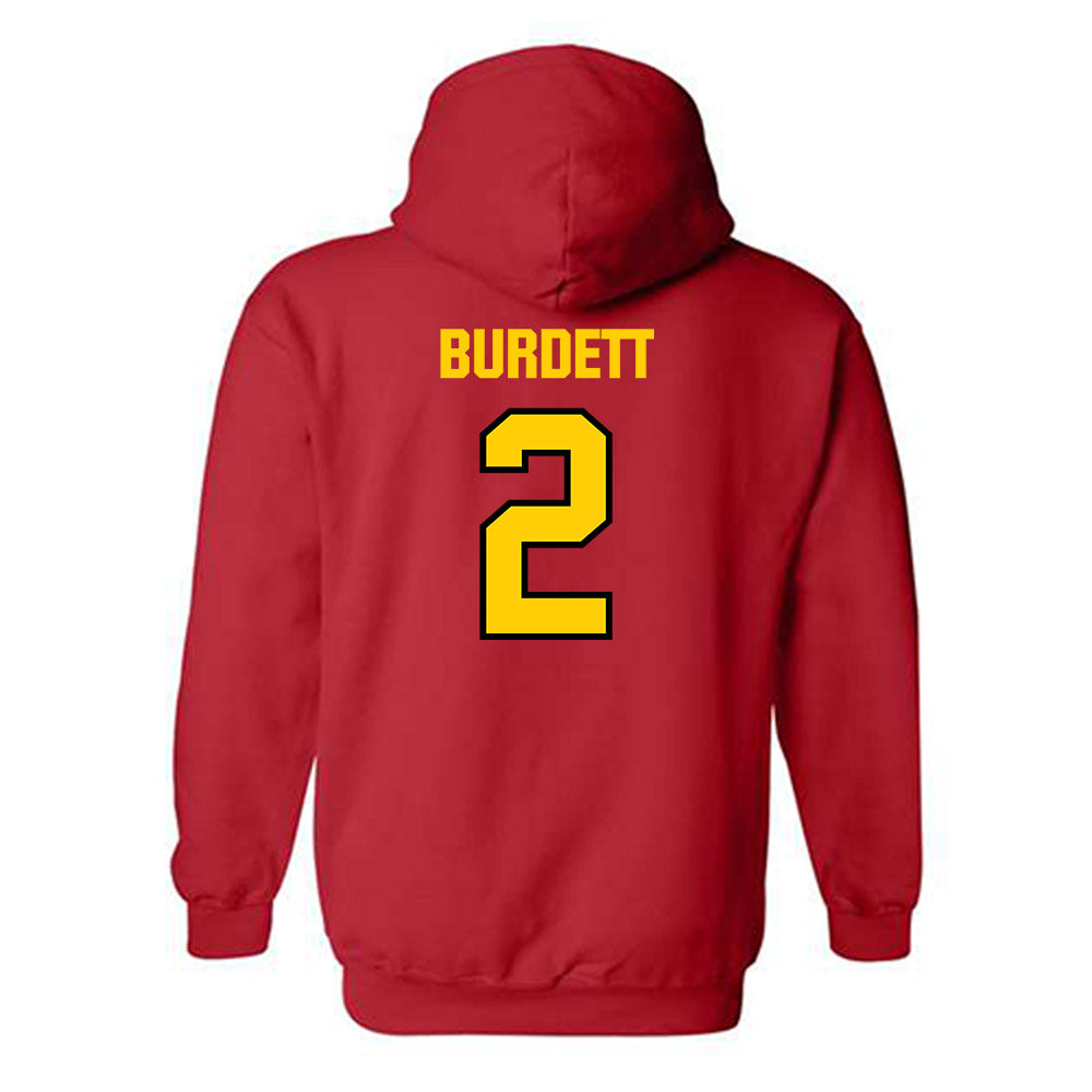 Maryland - NCAA Men's Soccer : Luke Burdett - Sports Shersey Hooded Sweatshirt-1