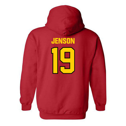 Maryland - NCAA Women's Soccer : Symone Jenson - Sports Shersey Hooded Sweatshirt-1