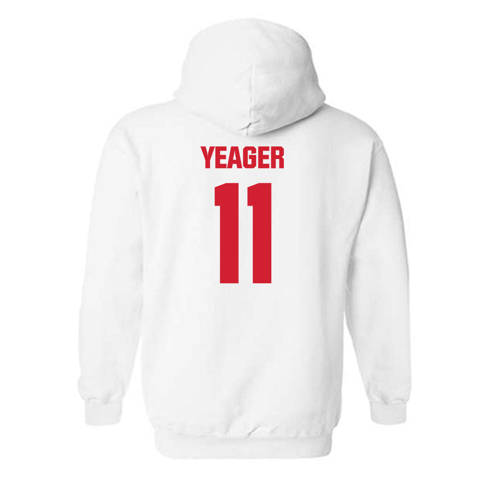 Maryland - NCAA Baseball : Jake Yeager - Sports Shersey Hooded Sweatshirt-1