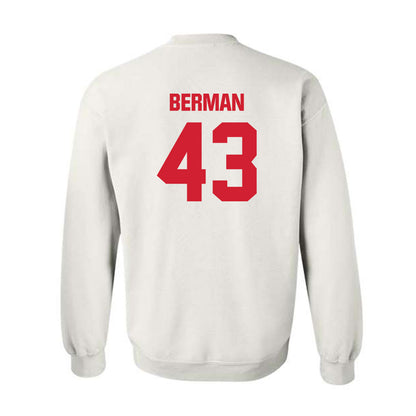 Maryland - NCAA Baseball : Sammy Berman - Sports Shersey Crewneck Sweatshirt-1