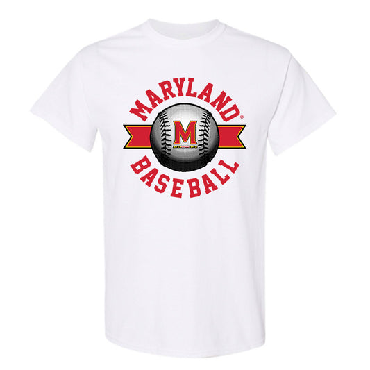 Maryland - NCAA Baseball : Aden Hill - Sports Shersey T-Shirt-0