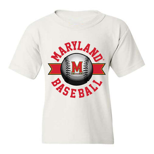 Maryland - NCAA Baseball : Aden Hill - Sports Shersey Youth T-Shirt-0